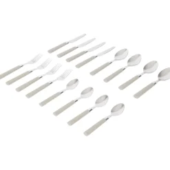 Merk Bestekset In Koker Blauw,Groen,Roze,Taupe,Zwart New