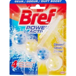 Bref Power Activ' Toiletblok Citroen Blauw,Geel Clearance