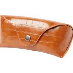 Merk Brillenkoker Beige,Bruin,Print,Zilver,Zwart