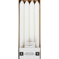 Candra Dinerkaarsen Wit Clearance