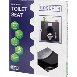 Cascata Softclose Toiletbril Wit,Zwart