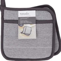 Hotel Royal Chambray Pannenlappen Print,Rood,Zwart Hot