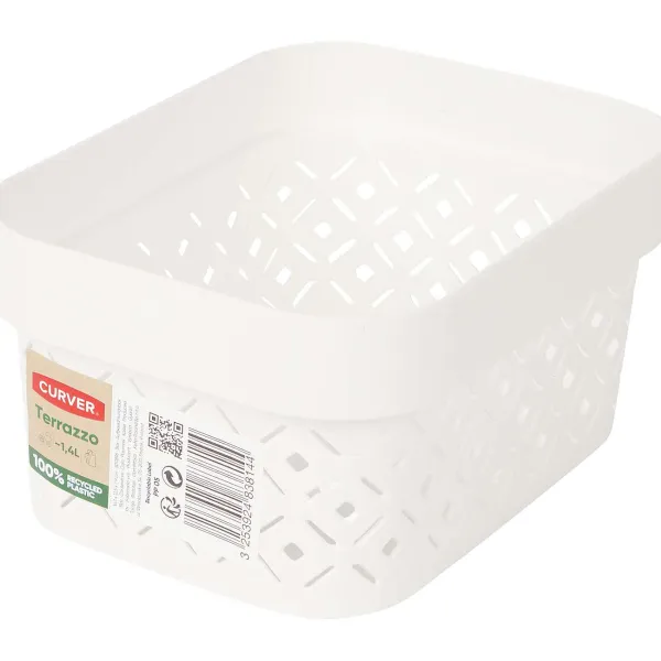 Curver Opbergmand Terrazzo Zwart,Wit Outlet