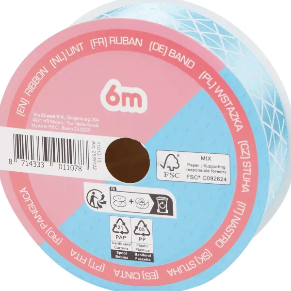 Alison & Mae Decoratielint Blauw,Bruin,Print,Geel,Groen,Paars,Rood,Roze,Zilver,Zwart Best