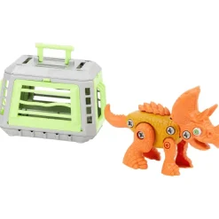 Mini Matters Dinosaurus Met Kooi Meerkleurig