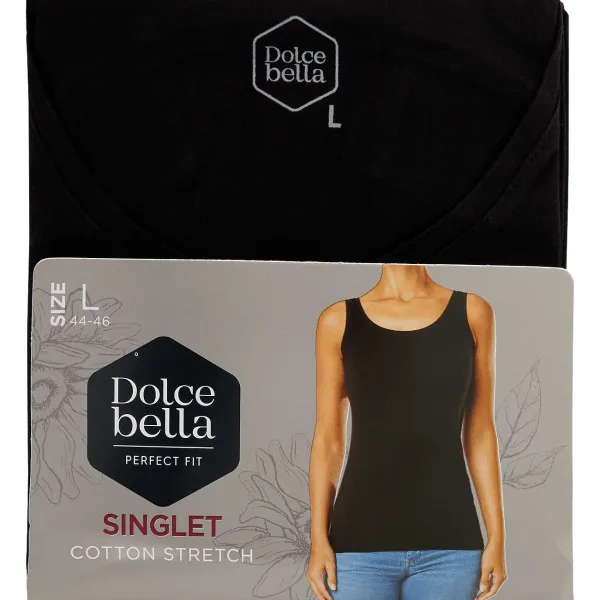 Dolce Bella Singlet Zwart Outlet