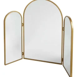 Merk Drieluik Spiegel Zwart,Goud Sale