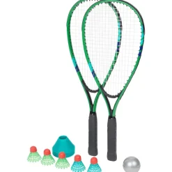 Mini Matters Fast Badmintonset Blauw,Groen
