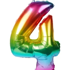 Merk Folieballon Cijfer Goud,Meerkleurig,Zilver Outlet