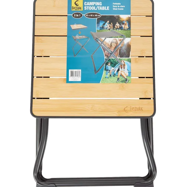 Froyak Campingstoel En -Tafel Zwart Discount