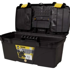 FERM Gereedschapskoffer Zwart Best
