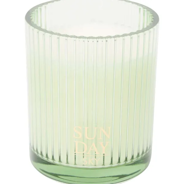 Candra Geurkaars In Glas Zwart,Groen,Oranje,Geel Discount