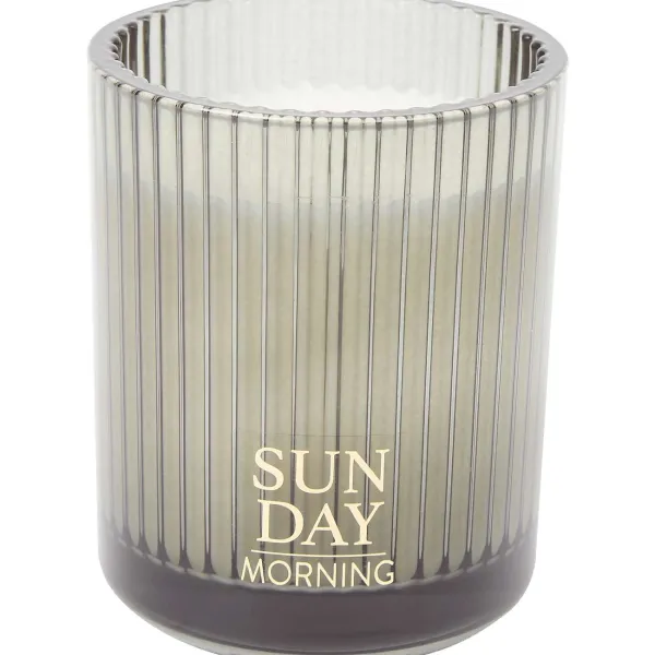 Candra Geurkaars In Glas Zwart,Groen,Oranje,Geel Discount