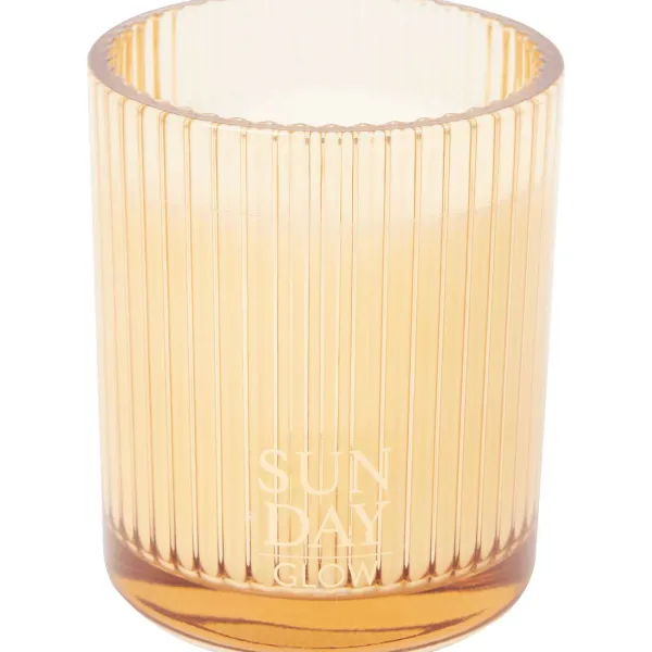 Candra Geurkaars In Glas Zwart,Groen,Oranje,Geel Discount