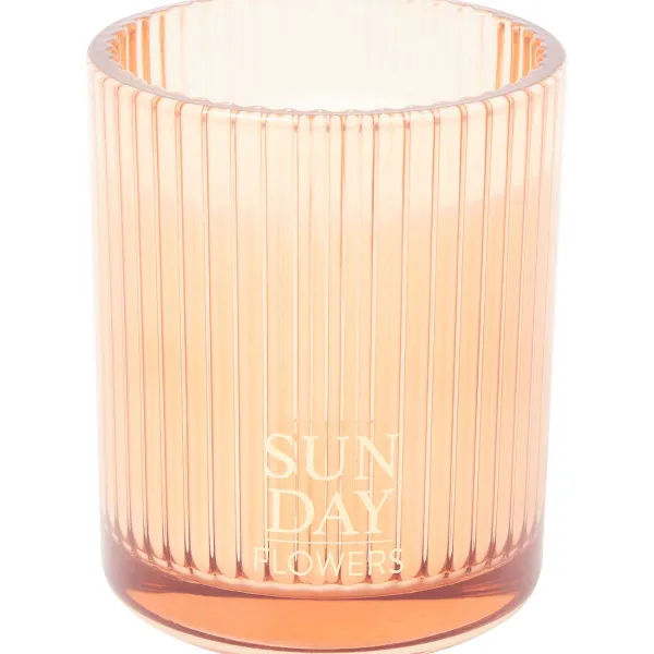 Candra Geurkaars In Glas Zwart,Groen,Oranje,Geel Discount