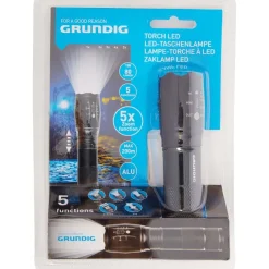 Grundig Zaklamp Zwart Outlet