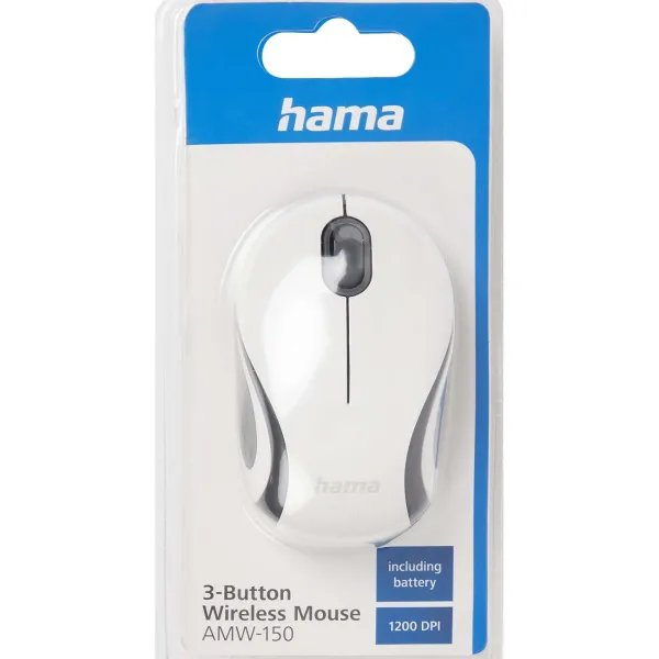 Hama Optische Mini-Muis Wit,Zwart Outlet