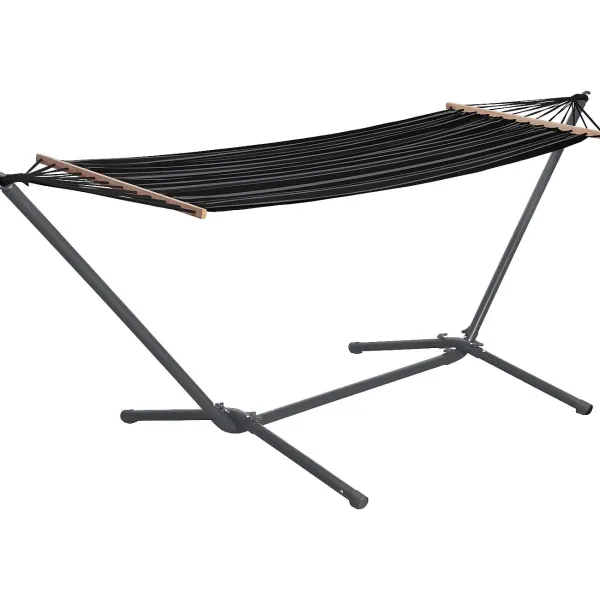 Merk Hangmat Met Frame Zwart Hot