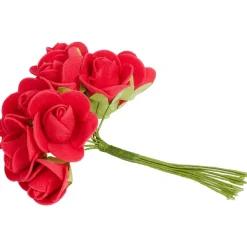 Merk Hobby Flora Kunstboeket Rood,Roze,Wit Clearance