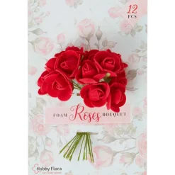 Merk Hobby Flora Kunstboeket Rood,Roze,Wit Clearance
