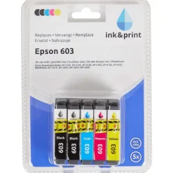 Merk Ink & Print Inktcartridges Epson 603 Zwart,Blauw,Roze,Geel Best