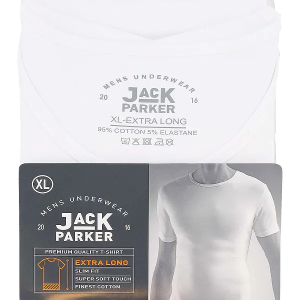 Jack Parker Extra Lang T-Shirt Wit Best