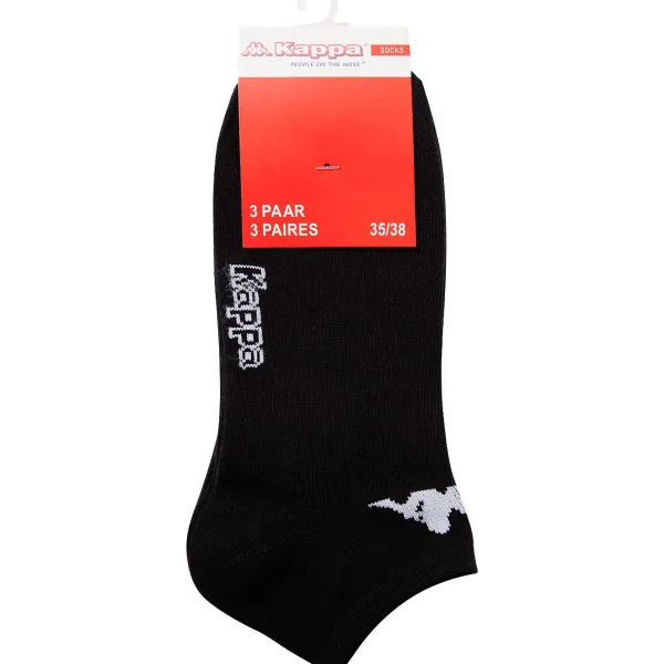 Kappa Sneakersokken Zwart Hot