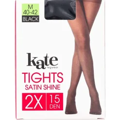 Kate Legwear Satin Shine Panty'S 15 Denier Zwart New
