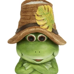 Merk Kikker- Of Kabouterbloempot Meerkleurig Clearance