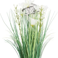 Merk Kunstgrashalm Met Bloemen En Vlinders Geel,Paars,Roze,Wit Clearance