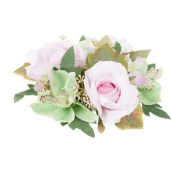 Merk Kunst-Rozenkrans Roze,Wit Outlet