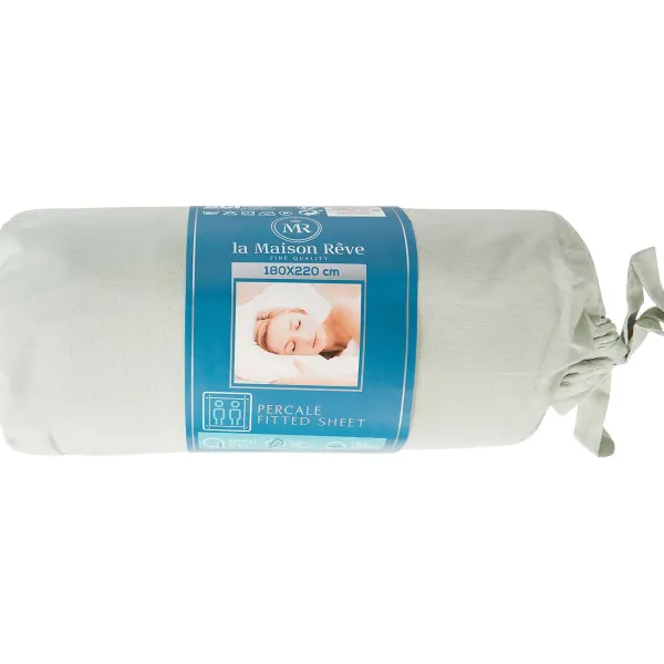 La Maison Rêve La Maison R Ve Percale Hoeslaken Blauw,Grijs,Groen,Wit Sale