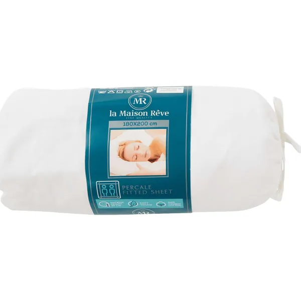 La Maison Rêve La Maison R Ve Percale Hoeslaken Blauw,Grijs,Groen,Wit Outlet