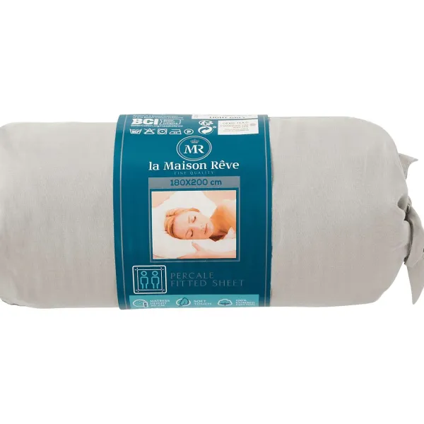 La Maison Rêve La Maison R Ve Percale Hoeslaken Blauw,Grijs,Groen,Wit Outlet