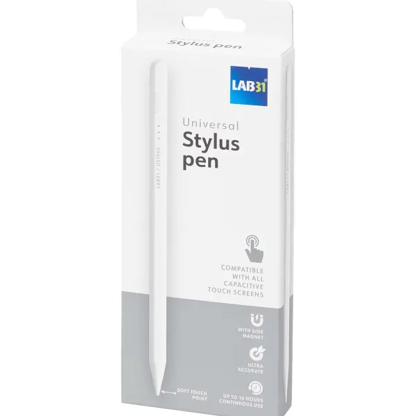 Lab31 Universele Styluspen Wit,Zwart