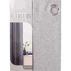 C&C Linnenlook Gordijn Beige,Grijs,Wit Best