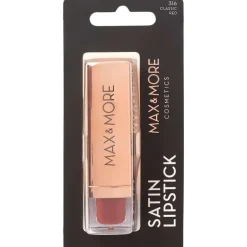 Max & More Satin Lippenstift Classic Red Rood Online
