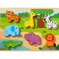 Mini Matters Houten Puzzel Meerkleurig Discount