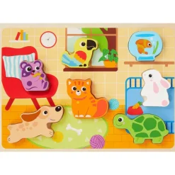 Mini Matters Houten Puzzel Meerkleurig Discount