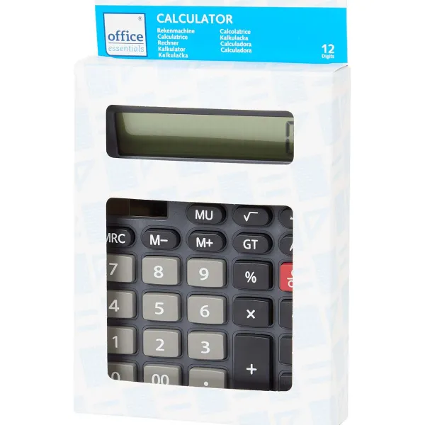 Office Essentials Rekenmachine Zwart