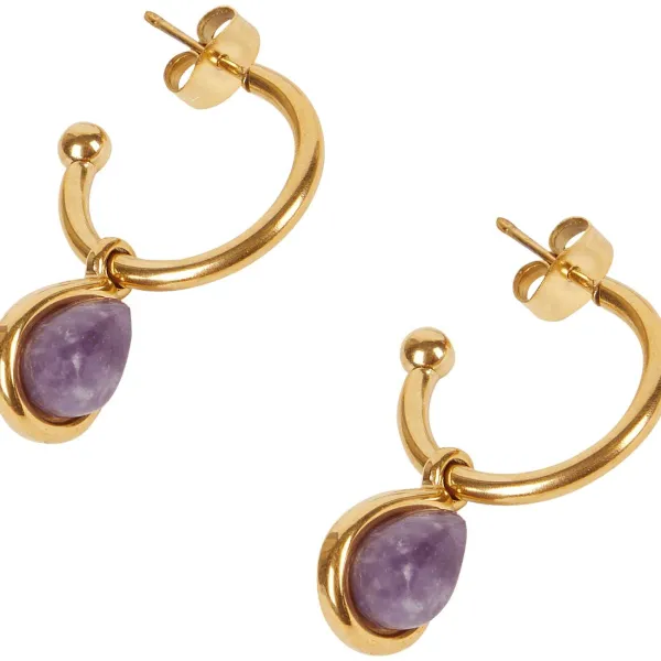 Merk Oorbellen Met Edelstenen Goud