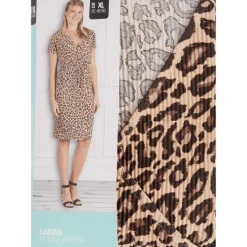 SuperTrash Overslagjurk Blauw,Groen,Print,Zwart Outlet