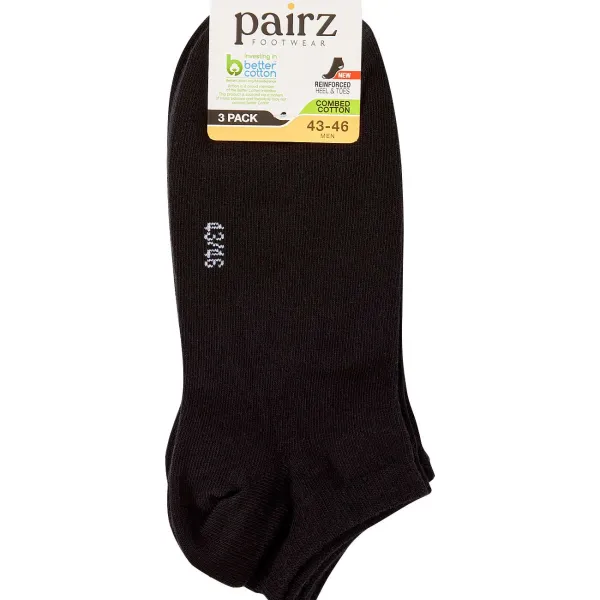 Pairz Sneakersokken Zwart Sale