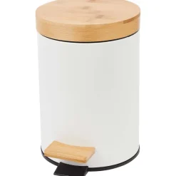 Froyak Pedaalemmer Met Bamboe Zwart,Wit