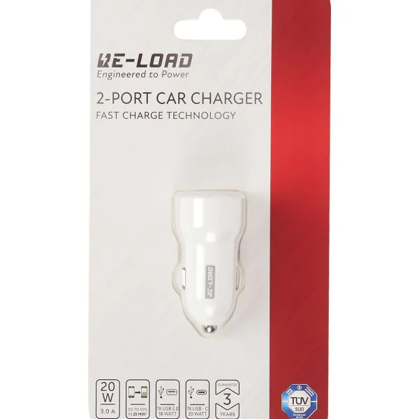 Re-load Usb Dual Auto-Snellader Zwart,Wit Online