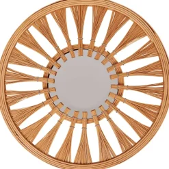 Merk Ronde Spiegel Bruin Hot