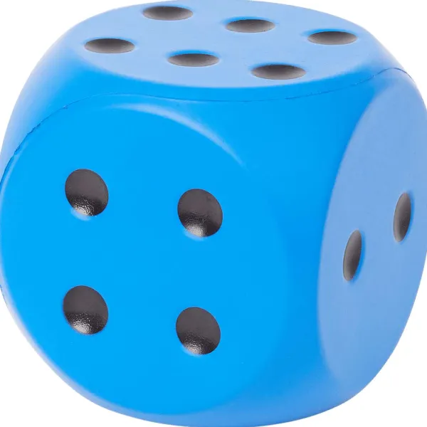 Mini Matters Schuimrubberen Dobbelsteen Blauw,Rood