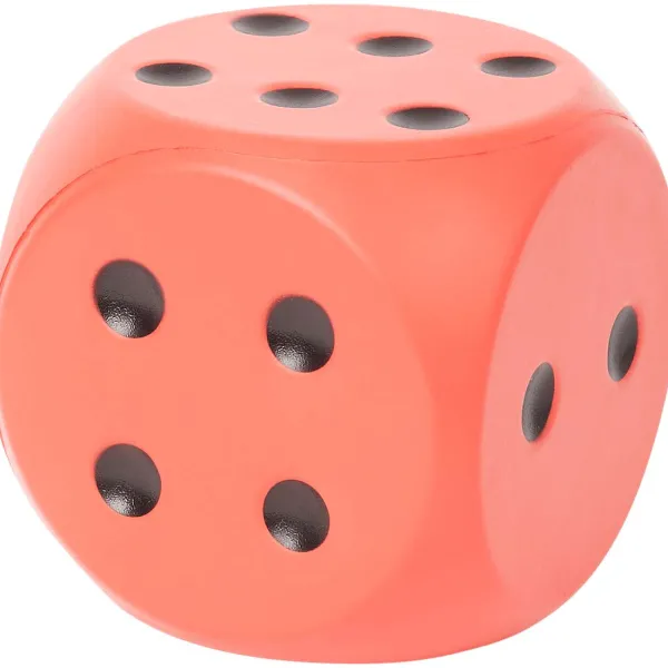 Mini Matters Schuimrubberen Dobbelsteen Blauw,Rood