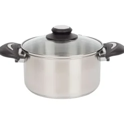 Sola Kookpan Met Glazen Deksel Zilver Hot