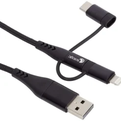 Sologic 3-In-1 Laad- En Datakabel Zwart Clearance